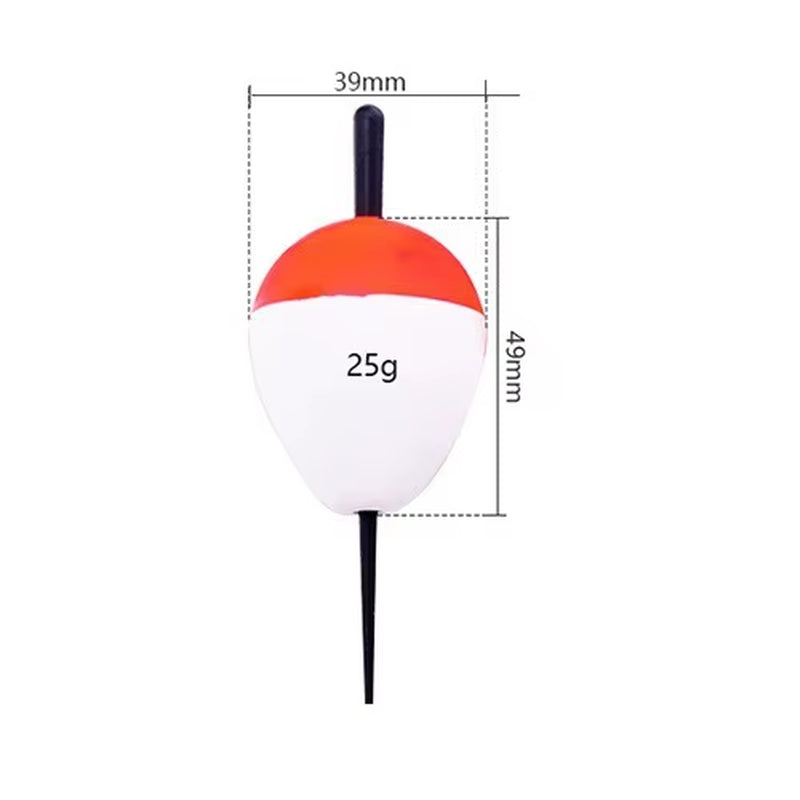 10Pcs/Lot Foam Fishing Float Bobber Floating 0.8G-60G Buoy Flotador Boias De Pesca Fishing Light Stick Tube for Fishing Tackle