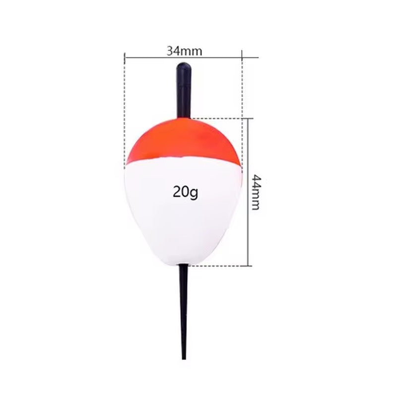 10Pcs/Lot Foam Fishing Float Bobber Floating 0.8G-60G Buoy Flotador Boias De Pesca Fishing Light Stick Tube for Fishing Tackle