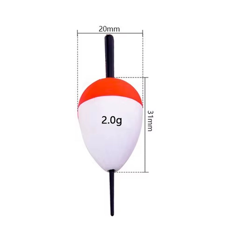 10Pcs/Lot Foam Fishing Float Bobber Floating 0.8G-60G Buoy Flotador Boias De Pesca Fishing Light Stick Tube for Fishing Tackle