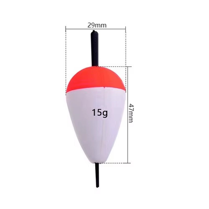 10Pcs/Lot Foam Fishing Float Bobber Floating 0.8G-60G Buoy Flotador Boias De Pesca Fishing Light Stick Tube for Fishing Tackle