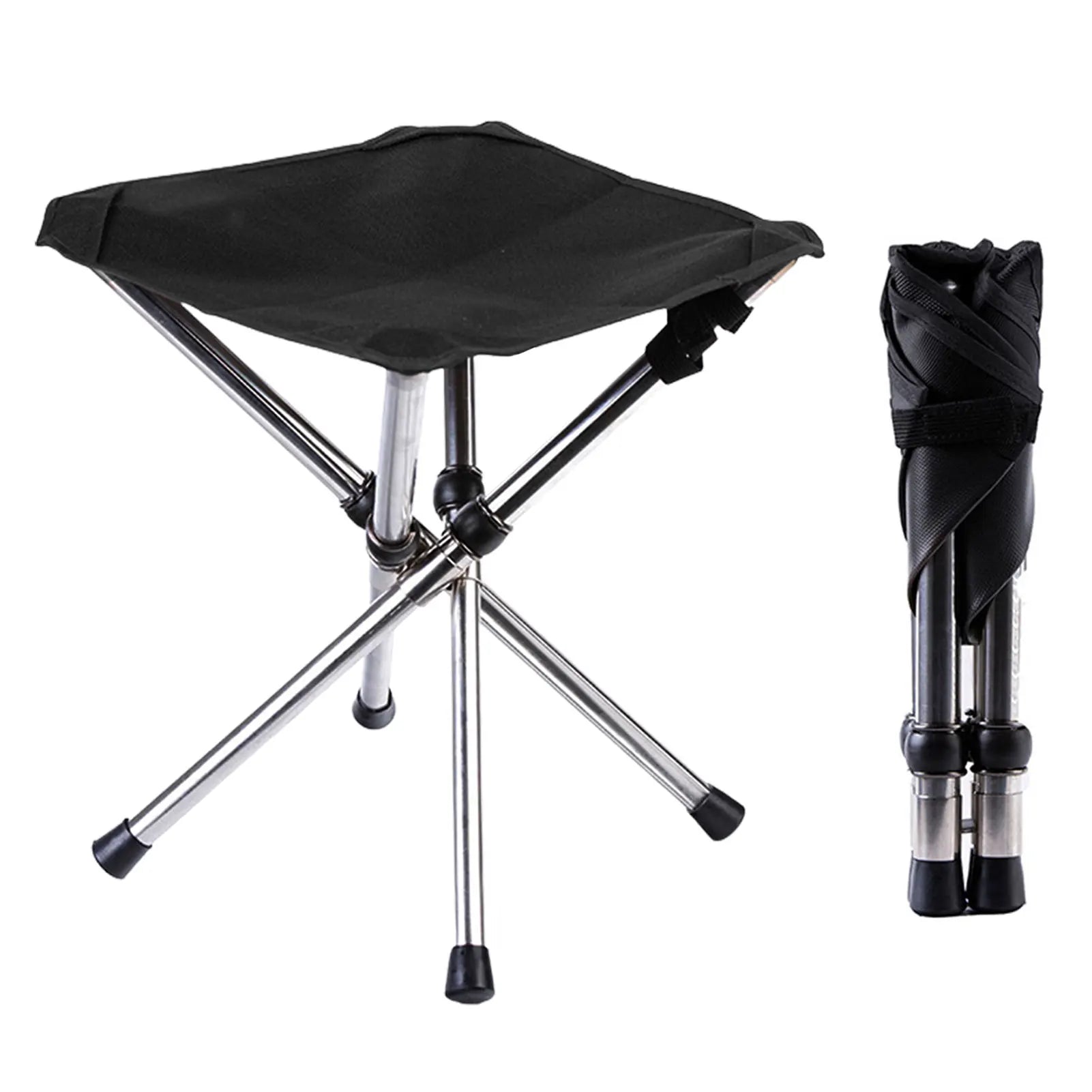 Folding Camping Tripod Stools Portable Fishing Stool Outdoor Foldable Chair Beach Small Tripod Stool for Campe Fishing Supplies