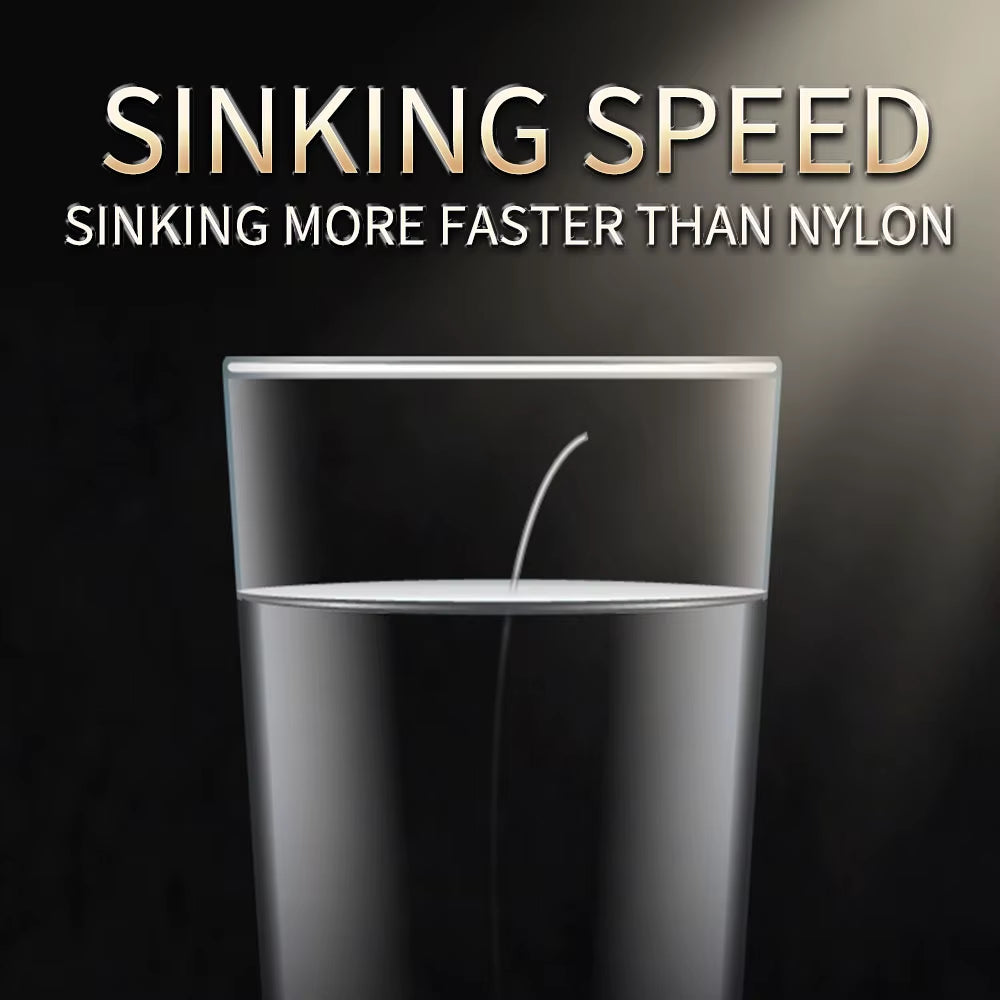 Finder-X Fishing Carbon Line 50 100M 100% Fluorocarbon Leader Line Strong Monofilament Sink Fishing Line Invisible