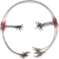Fishing Tackle Leaders, Hi-Low Rig, Wire Leader with Swivel Snap Assortment Stainless Steel Fishing Gear Gift Connect Lures Bait Rig Hooks