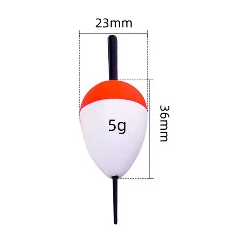 10Pcs/Lot Foam Fishing Float Bobber Floating 0.8G-60G Buoy Flotador Boias De Pesca Fishing Light Stick Tube for Fishing Tackle