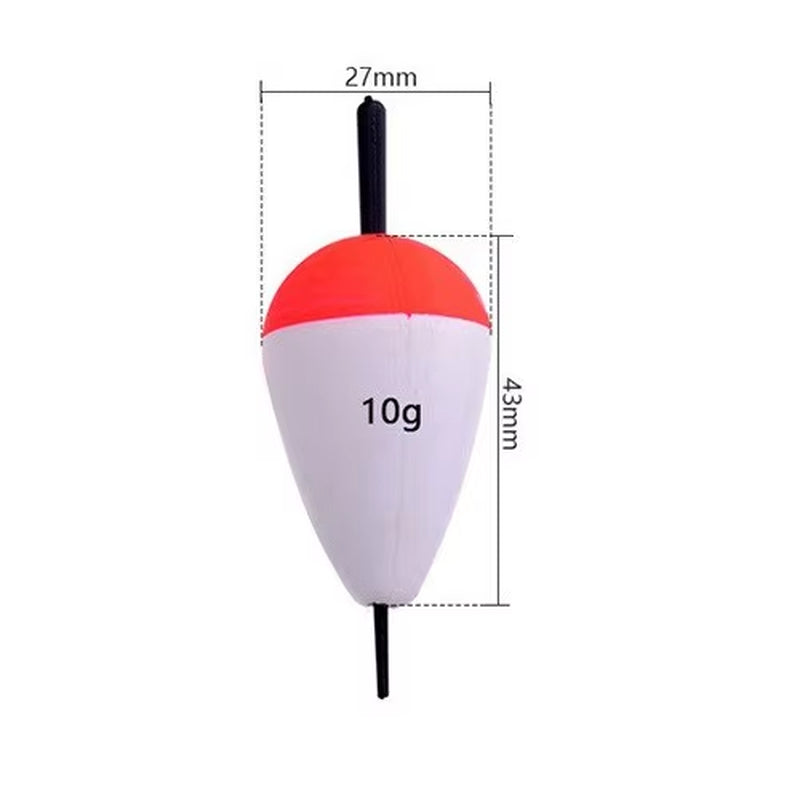 10Pcs/Lot Foam Fishing Float Bobber Floating 0.8G-60G Buoy Flotador Boias De Pesca Fishing Light Stick Tube for Fishing Tackle
