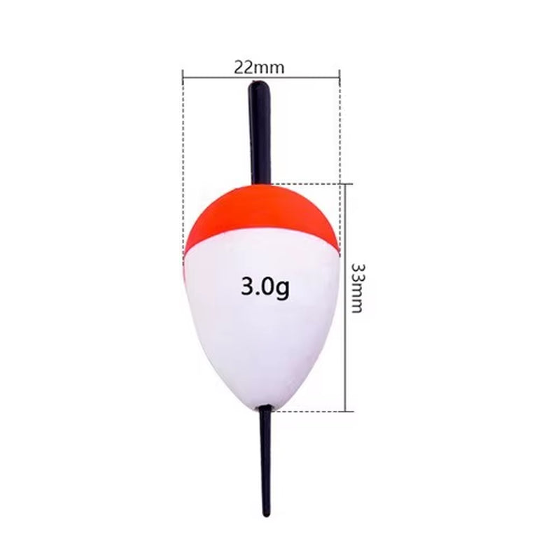 10Pcs/Lot Foam Fishing Float Bobber Floating 0.8G-60G Buoy Flotador Boias De Pesca Fishing Light Stick Tube for Fishing Tackle